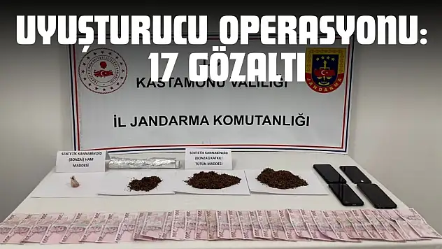 Uyuşturucu Operasyonu: 17 Gözaltı
