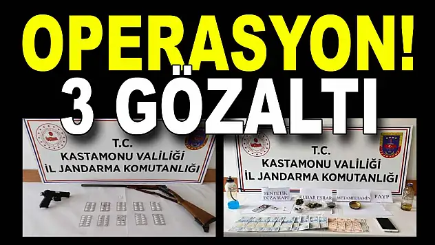 Uyuşturucu Operasyonu, 3 Gözaltı