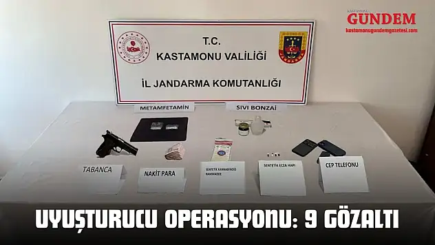 Uyuşturucu Operasyonu: 9 Gözaltı
