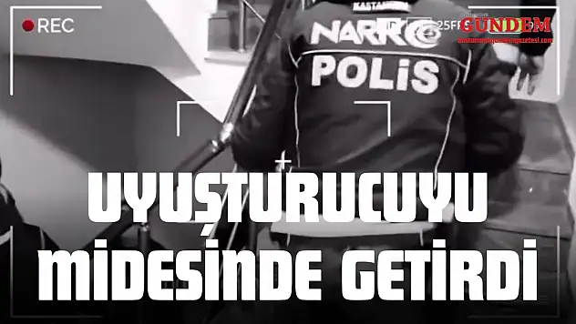 Uyuşturucuyu Midesinde Getirdi