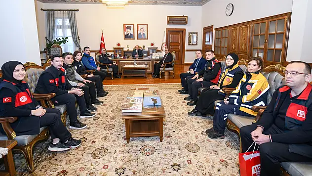 Vali Dallı, Acil Çağrı Merkezi Personelini Kabul Etti