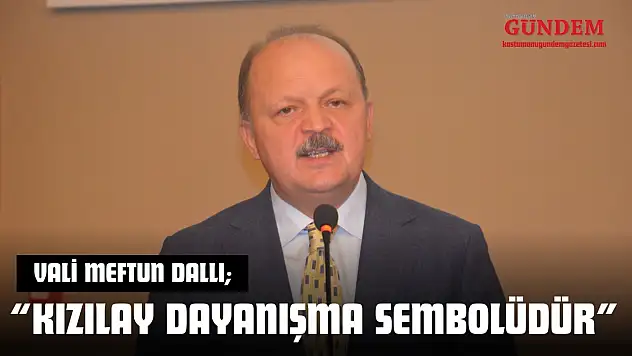 Vali Dallı: 'Kızılay Dayanışma Sembolüdür'