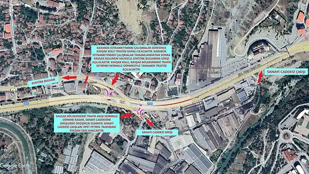 Valilikten kavşak düzenlemesi duyurusu
