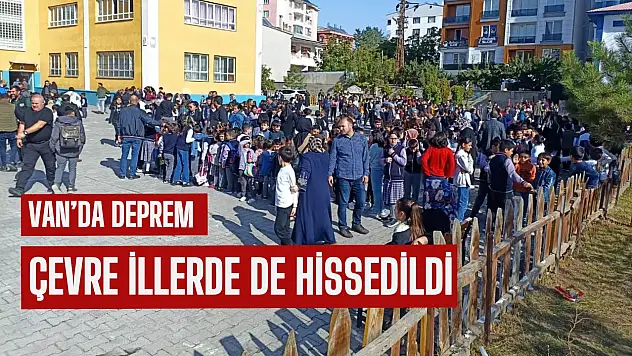 Van'da deprem