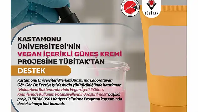 Vegan İçerikli Güneş Kremi Projesine TÜBİTAK'tan Destek