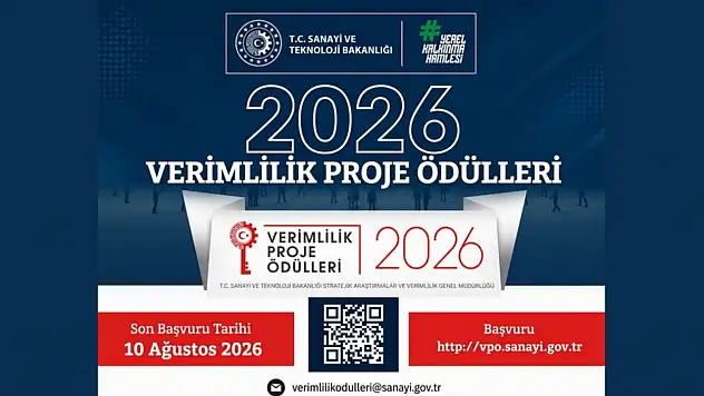 Verimlilik Proje Ödülleri Yarışması'na Başvurular Sürüyor