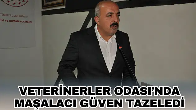 Veterinerler Odası'nda Maşalacı Güven Tazeledi