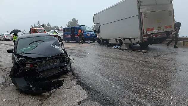 Yağış Kazaya Neden Oldu