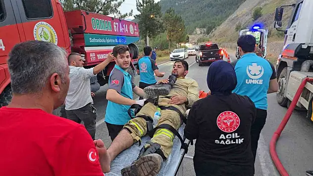 Yangın Bölgesinde Yaralanan 2 İşçi Hastaneye Kaldırıldı
