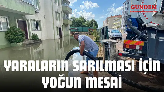 Yaraların Sarılması İçin Yoğun Mesai