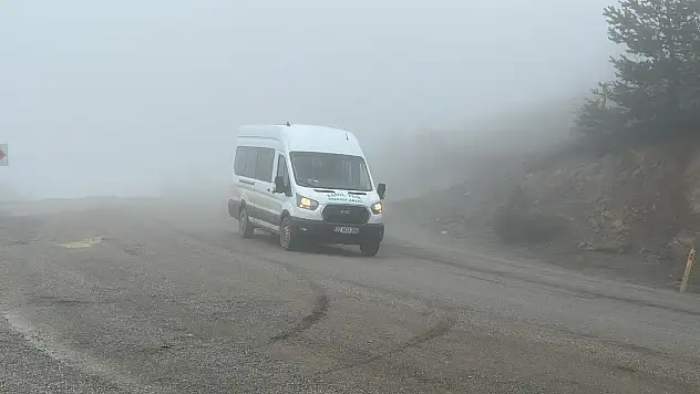 Yaralıgöz Geçidi'nde Sis Etkili Oldu