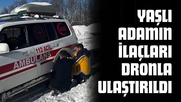 Yaşlı Adamın İlaçları Dronla Ulaştırıldı