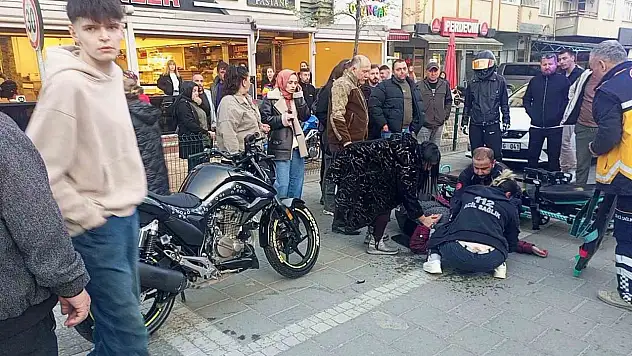 Motosikletin Çarptığı Kadın Ağır Yaralandı