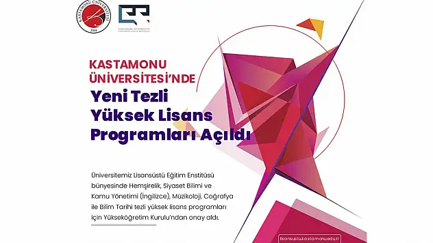 Yeni Tezli Yüksek Lisans Programları Açıldı