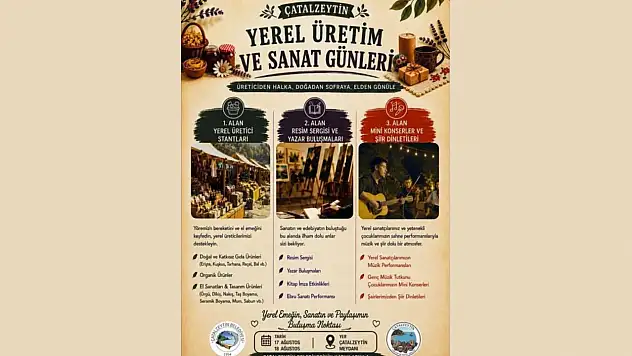 Yerel Üretim Ve Sanat Günleri Başlıyor