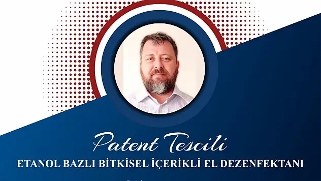 Yerli Dezenfektan Patenti Tescillendi