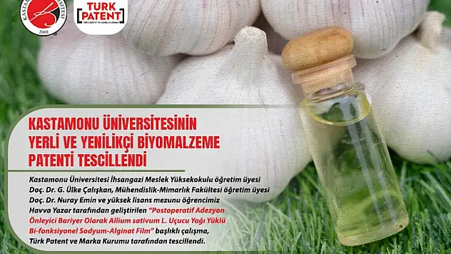 Yerli Ve Yenilikçi Biyomalzeme Patenti Tescillendi