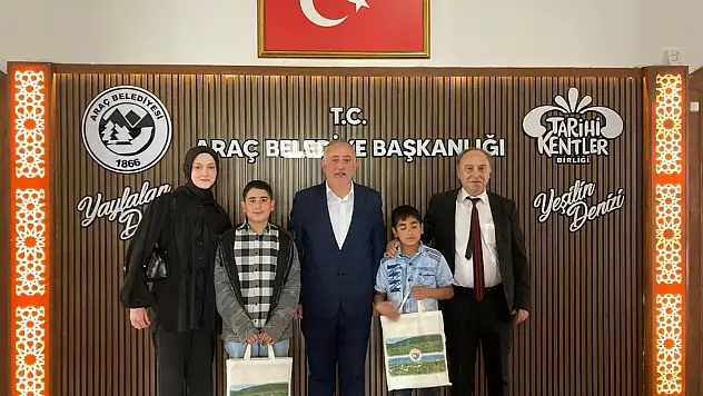 Yeşilova Ortaokulu'ndan Başkan Yazkan'a Ziyaret