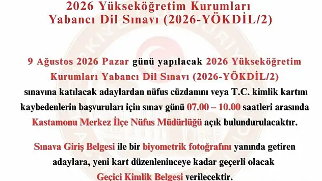 YÖKDİL/2 Sınavı Hafta Sonu Yapılacak