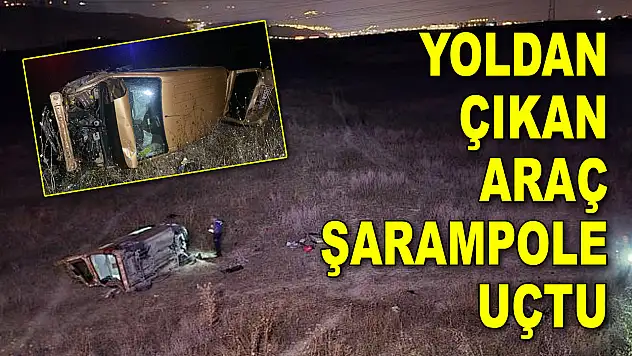 Yoldan Çıkan Araç Şarampole Uçtu