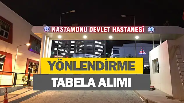 Yönlendirme tabela alımı