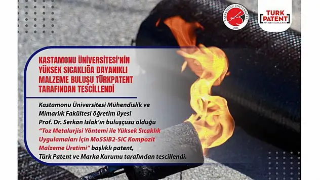 Yüksek Sıcaklığa Dayanıklı Malzeme Buluşu Tescillendi
