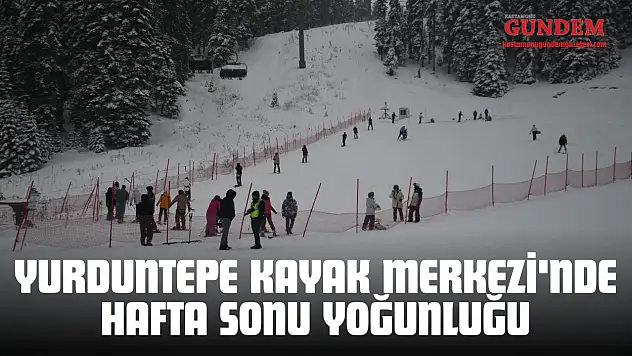 Yurduntepe Kayak Merkezi'nde Hafta Sonu Yoğunluğu