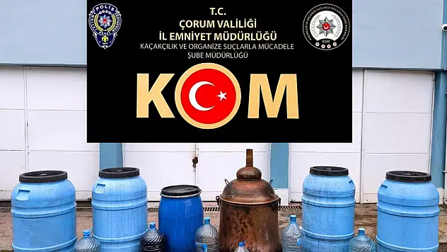 Yüzlerce Litre Fermente Alkol Ele Geçirildi