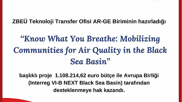 ZBEÜ Teknoloji Transfer Ofisi AR-GE Biriminin Projesine AB'den Destek