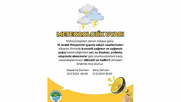 Zonguldak Belediyesi'nden Uyarı