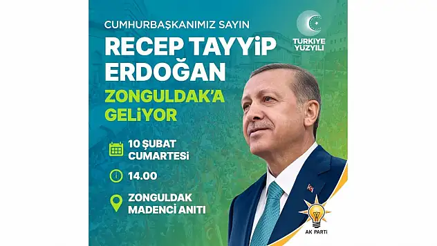 Zonguldak Cumhurbaşkanı Erdoğan'ı Ağırlayacak