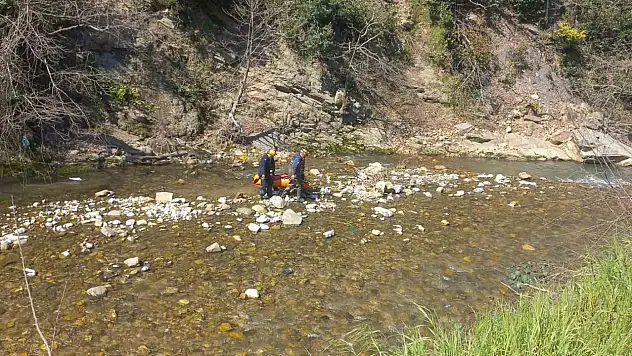 Zonguldak'ta Dere Yatağına Düşen Kadın Hastaneye Kaldırıldı