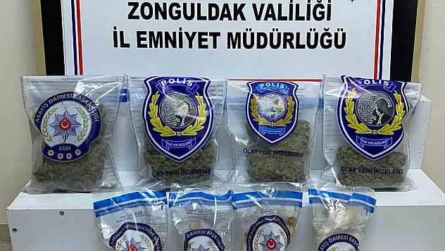 Zonguldak'ta Ölümcül Etkiye Sahip 2 Kilo 210 Gram Uyuşturucu Yakalandı