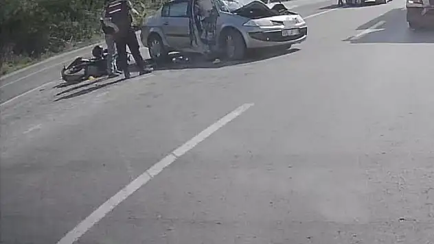 Zonguldak'ta otomobille çarpışan motosikletin sürücüsü hayatını kaybetti