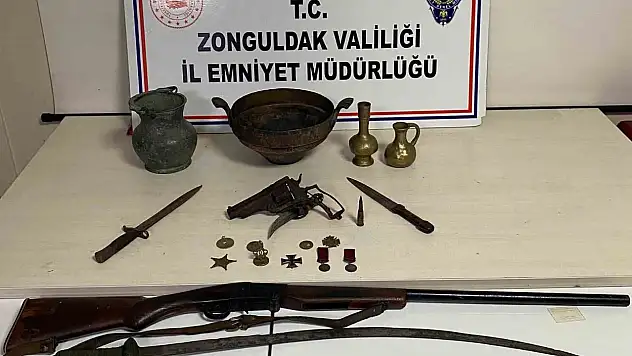 Zonguldak'ta Tarihi Eser Kaçakçılığı Operasyonu