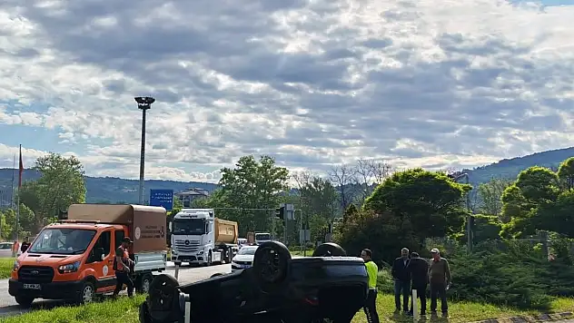 Zonguldak'ta trafik kazasında 1 kişi yaralandı