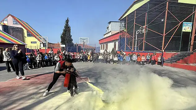 Zonguldak'ta Yangın Eğitimi