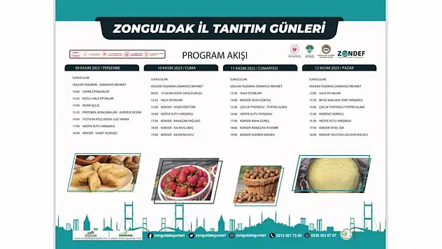 Zonguldak Tanıtım Günleri'nin Program Akışı Belli Oldu