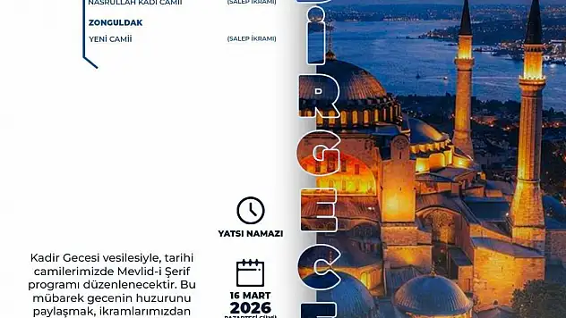 Kadir Gecesi'nin Manevi İklimi Dualarla Yaşanacak