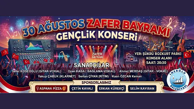 30 Ağustos Zafer Bayramı'na Özel Gençlik Konseri
