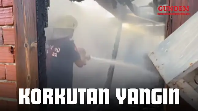 İki Katlı Ahşap Binada Yangın!
