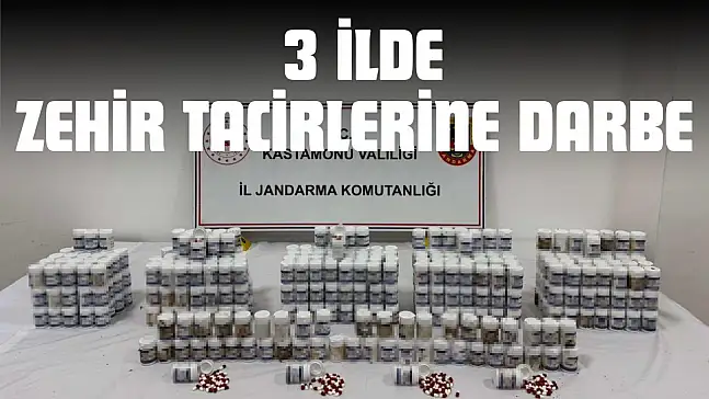 Kastamonu Merkezli 3 İlde Zehir Tacirlerine Darbe: 16 Tutuklama