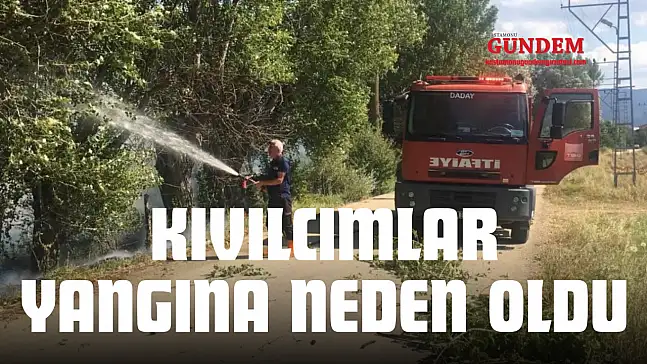 Kıvılcımlar Yangına Neden Oldu