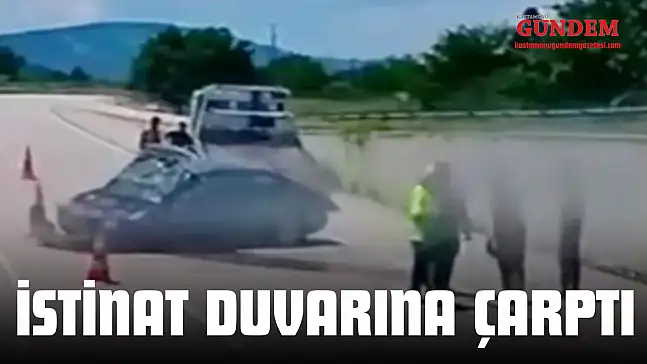 Otomobil İstinat Duvarına Çarptı: Yaralılar Var!