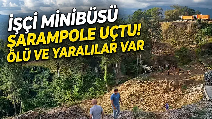 İşçi Minibüsü Şarampole Uçtu! Ölü Ve Yaralılar Var