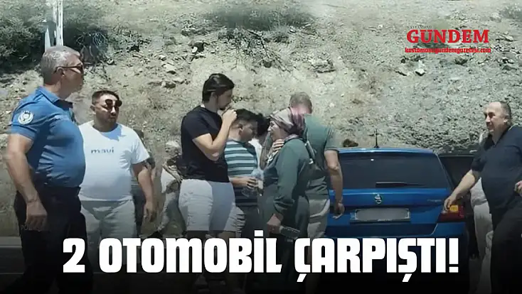 2 Otomobil Çarpıştı!