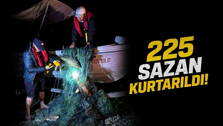 225 Sazan Kurtarıldı!