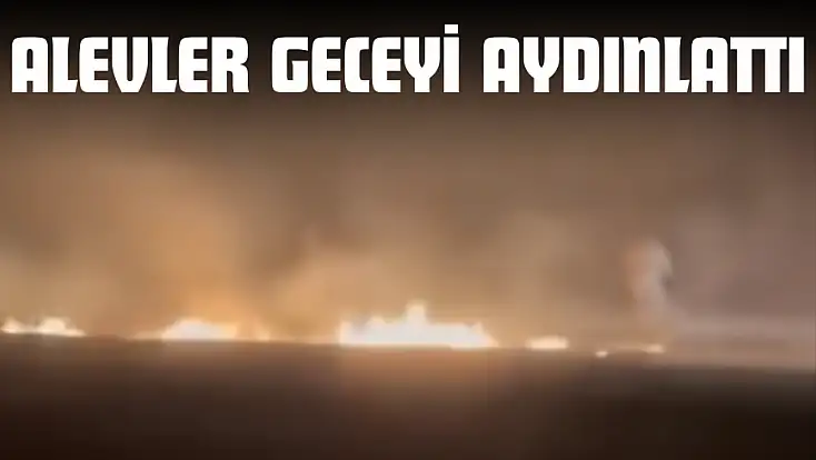 Alevler Geceyi Aydınlattı