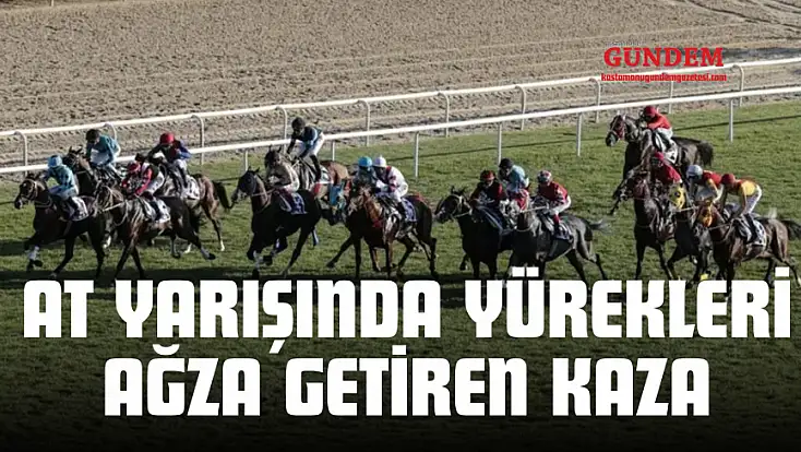 At Yarışında Yürekleri Ağza Getiren Kaza