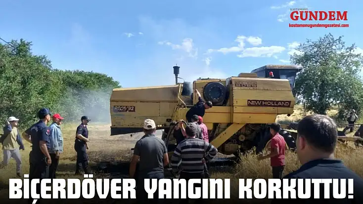 Biçerdöver Yangını Korkuttu!